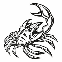 Fierce Crab Claw Logo Vector
