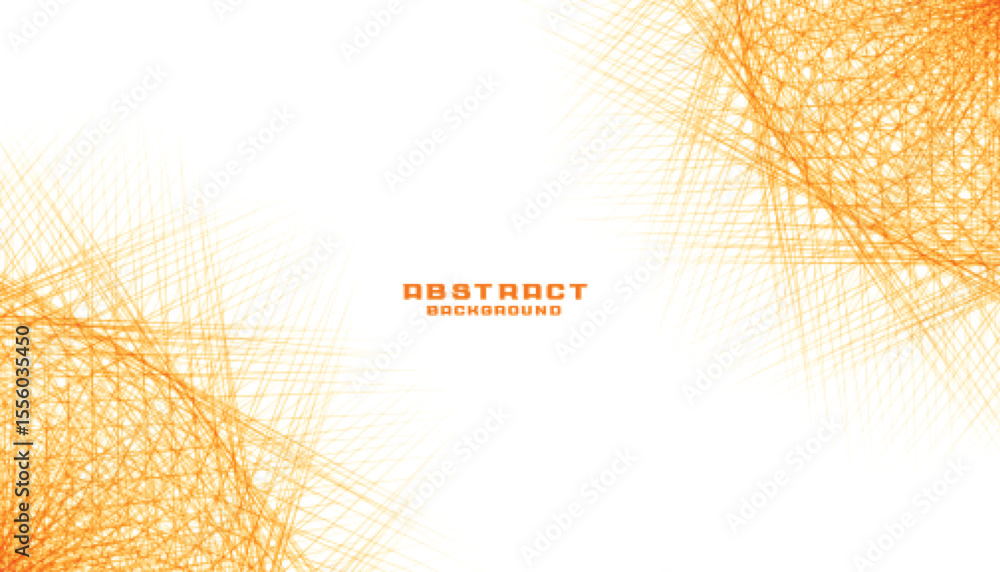 Poster abstract orange background with intersecting lines creating a dynamic texture