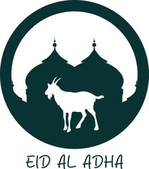 Illustration of Eid al-Fitr and Eid al-Adha icons, various sacrificial animals with transparent backgrounds as per design needs