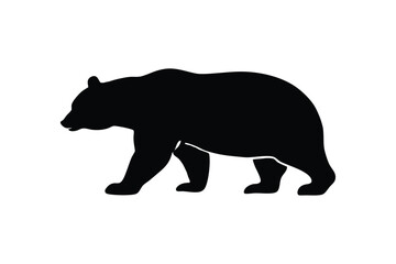 Fototapeta premium silhouette of a bear