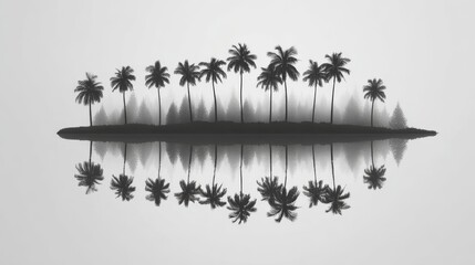 Tropical coconut beverage delight palm tree forest escape fresh beach vibes vacation paradise gigapixel double exposure