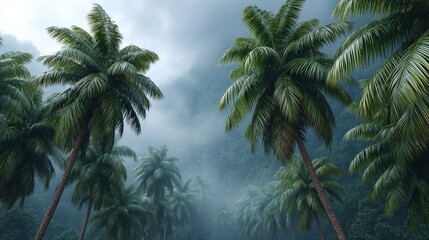 Experience the fresh coconut beverage amidst palm trees at a beach vacation paradise double exposure gigapixel standard