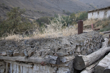 Sentyab village, Uybekistan farm house roof and farm house in background