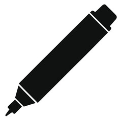 black pencil isolated on white