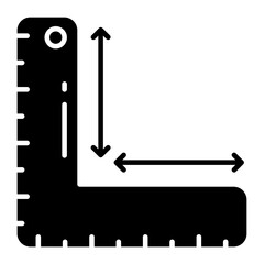 Trendy design icon of measurement scale