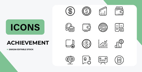 Finance Symbol Filled Icons