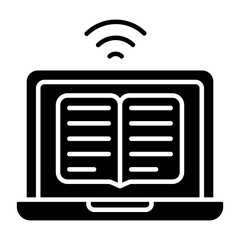 Trendy design icon of e book