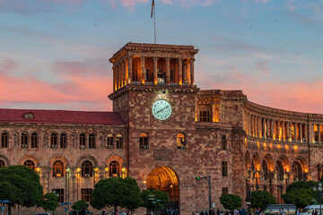 Republic Square of the city of yerevan