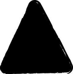 Triangle rounded painted, label, badge, frame