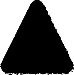 Triangle rounded painted, label, badge, frame