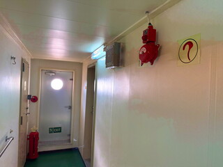 emergency exit from superstructure of ship
