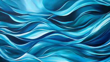 Obraz premium abstract painting with dynamic flowing waves