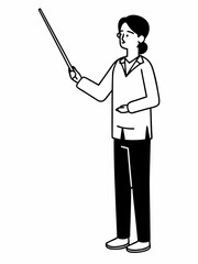 Educator, Teacher, Instructor, Professor, Explaining Lesson, Presentation, Teaching, Education