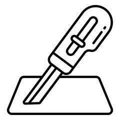 Trendy vector design of paper cutter