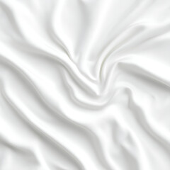 Obraz premium Soft White Silk Fabric Texture Elegant Drapes and Smooth Surface