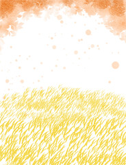 yellow orange colorful abstract illustration, background, wallpaper, card invitation design