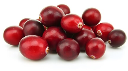 Fresh Red Cranberries Pile Close Up Shot