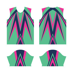 Jersey design, t shirt Premium geometric pattern Vector, collection for Soccer, football, racing, cycling, gaming, sports