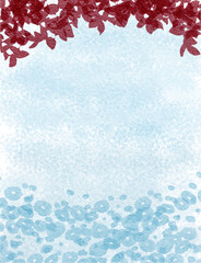 red pink blue colorful abstract illustration, background, wallpaper, card invitation design