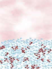 red pink blue colorful abstract illustration, background, wallpaper, card invitation design