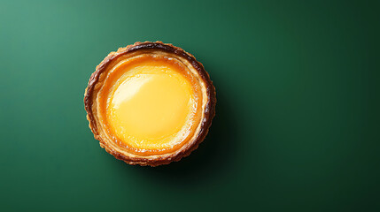 Delicious Golden Egg Tart Pastry A Sweet Treat Photography