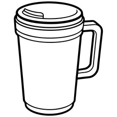 Travel Mug vector illustration