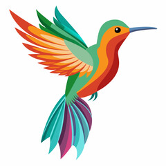 Fototapeta premium kingfisher bird vector illustration, animal, isolated on white background