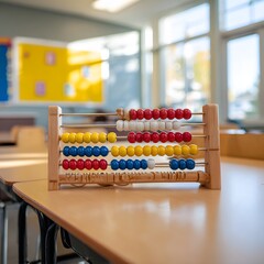Abacus learning tool for mathematics education in classroom setting