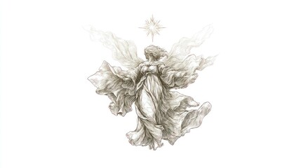 Angel figure, light & airy