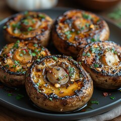  baked mushrooms