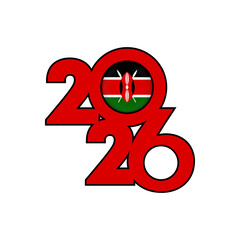 2026 banner with Kenya flag inside.
