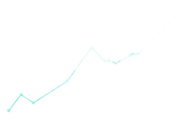 Transparent or png stock market investment trading graph growth.Trade business analytics graph and financial chart.