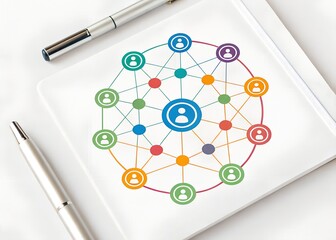 Abstract Geometric Shape Blob Pattern on White Background. Organic Connect Icon Graphic. Vector Circular Grid Graphic Design