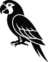 Parrot Bird Silhouette Vector Illustration
