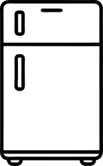 vector illustration of a refrigerator