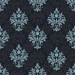 Elegant Damask Seamless Pattern – Vintage Baroque Style
