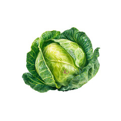 Obraz premium cabbage isolated on white background