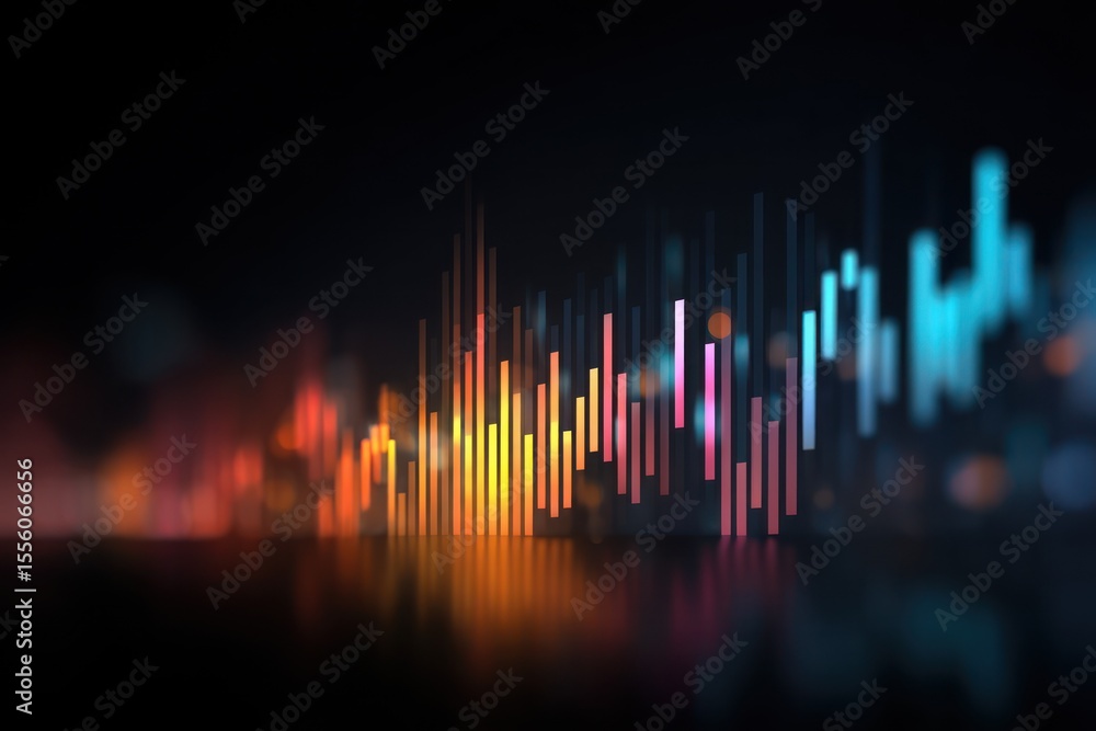 Aufkleber abstract data visualization modern chart