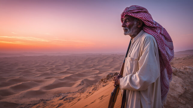 エジプト・シナイ砂漠のベドウィン男性