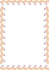 Heart lgbt empty frame. Heart, love, romance or valentine's day heart