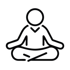 yoga silhouette vector