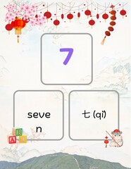 English & Chinese Number Learning 