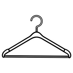Clean Line Art Hanger Icon Design