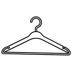Clean Line Art Hanger Icon Design