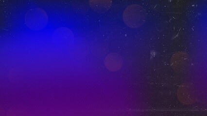 Obraz premium Blue light leak blends with purple hues, adorned with bokeh, dust, and scratches, for a vintage film aesthetic