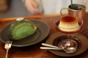 in the cafe