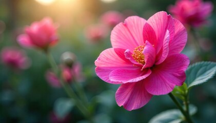 Fototapeta premium Spring Blooms Vibrant Flower Petals Unfurling in a Breathtaking Display of Color and Renewal