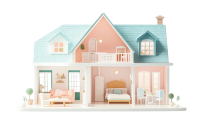 Charming dollhouse design creative space home decor vibrant colors aesthetic appeal toy architecture