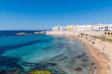 Plage de Gallipoli dans les Pouilles, Italie