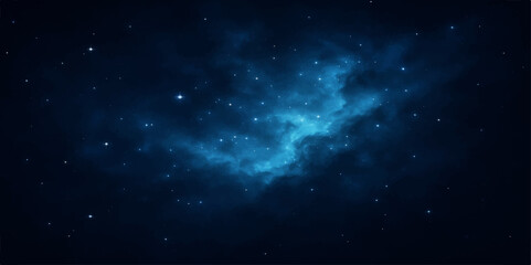 Obraz premium A bright, abstract starry night sky with galaxy and nebula creates a fantasy cosmic background